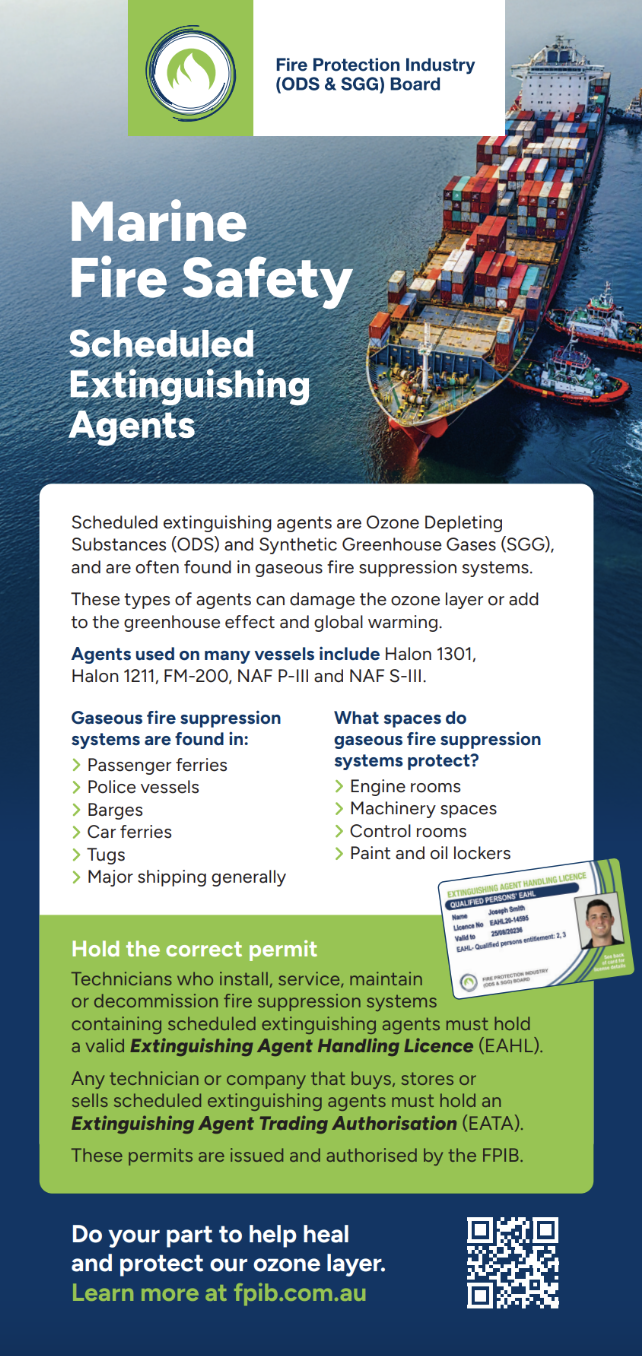 Scheduled Extinguishing Agents in Maritime